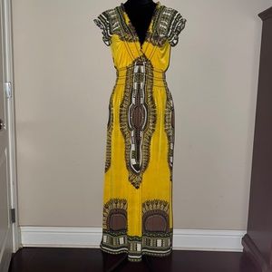 Tribal Print Maxi Dress